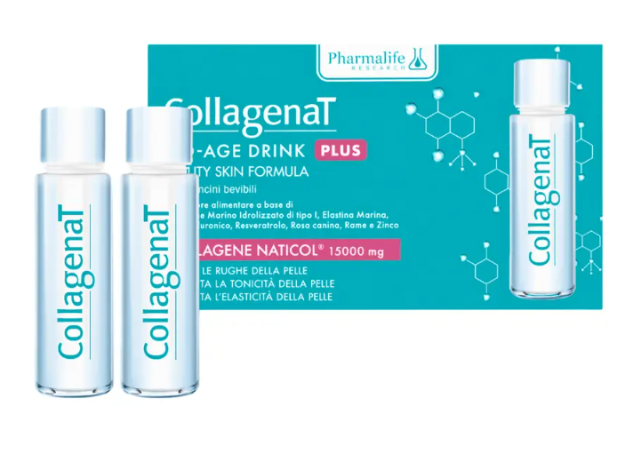 Collagenat No Age Drink Plus Integratore Anti Età 7 Flaconcini